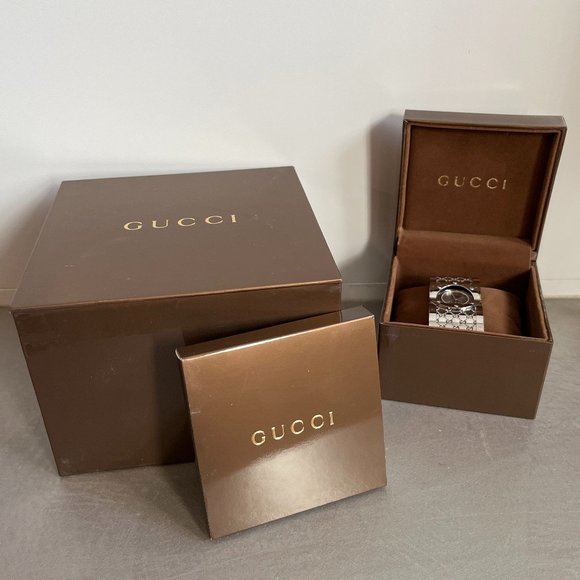 Gucci Twirl Stainless Steel Bangle Bracelet Watch - Picture 7 of 7
